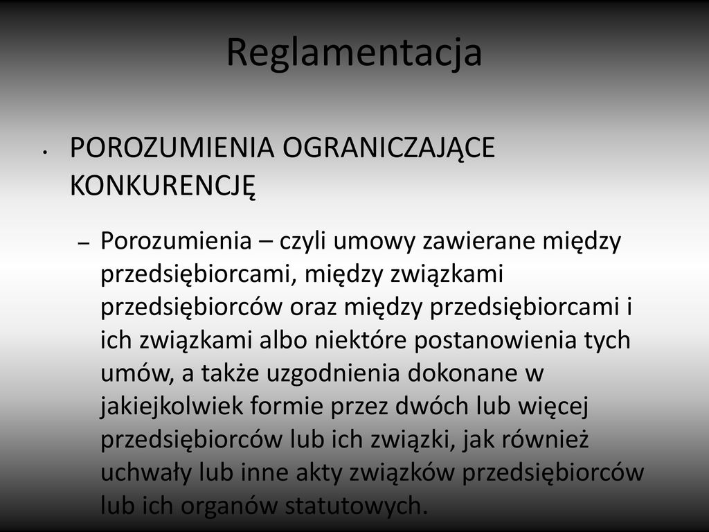 Reglamentacja Gospodarcza Ppt Pobierz